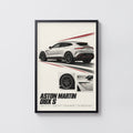 Vintage Aston Martin DBX S Print, Car Poster, Wall Art