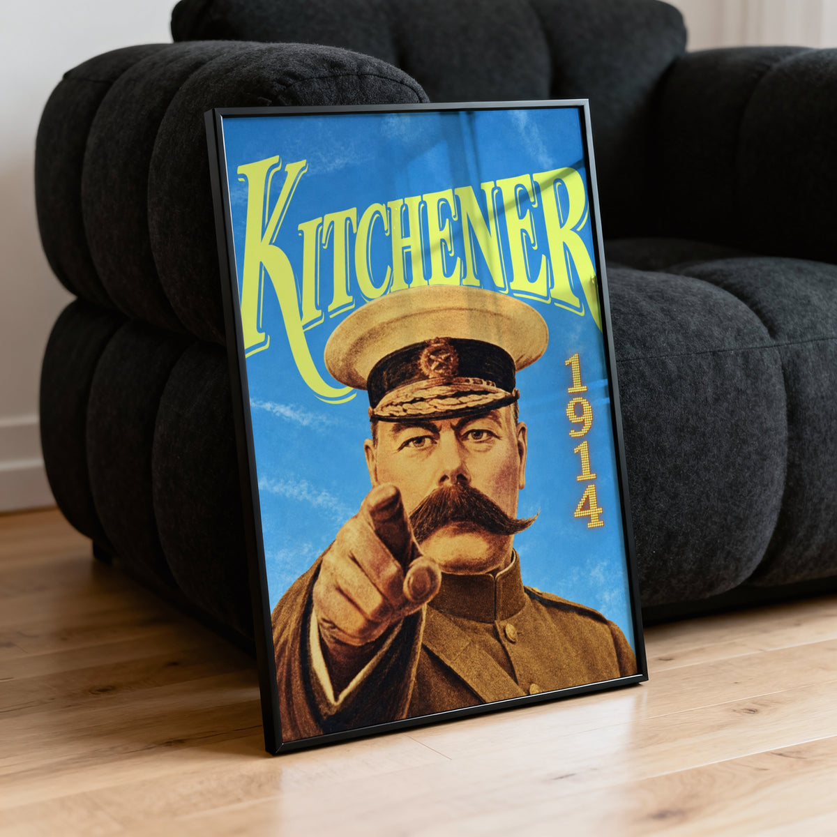 Vintage Kitchener 1914 Poster, Military Wall Art, WW1 Print