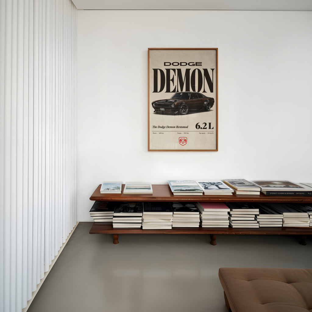 Vintage Dodge Demon Print, Muscle Car Poster
