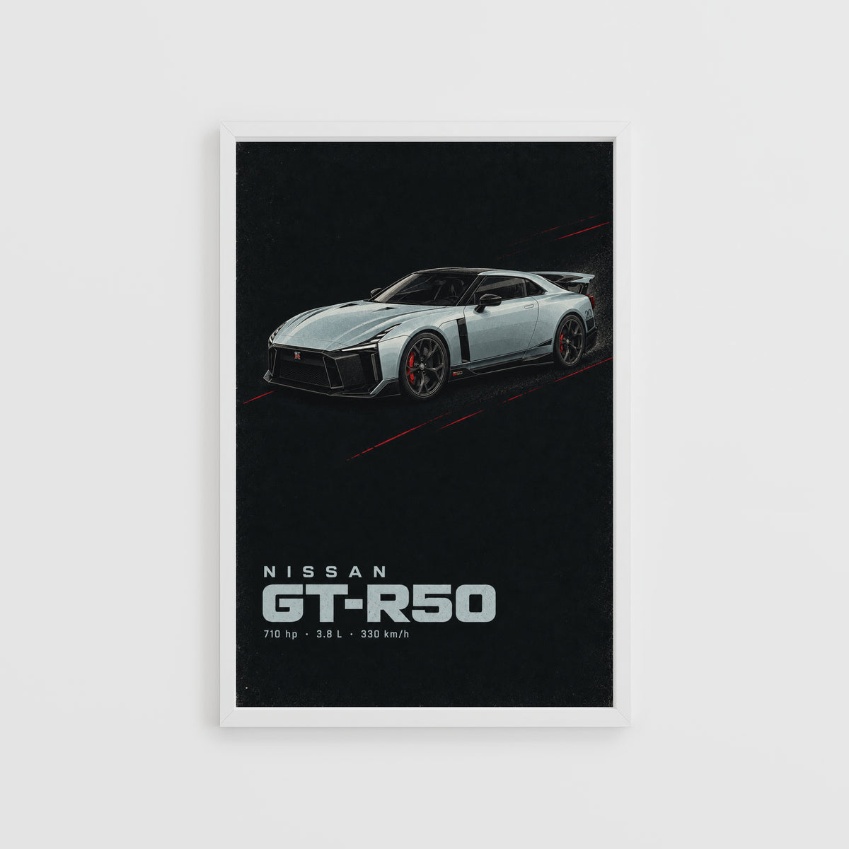 Vintage Nissan GT-R50 Print, Car Wall Art