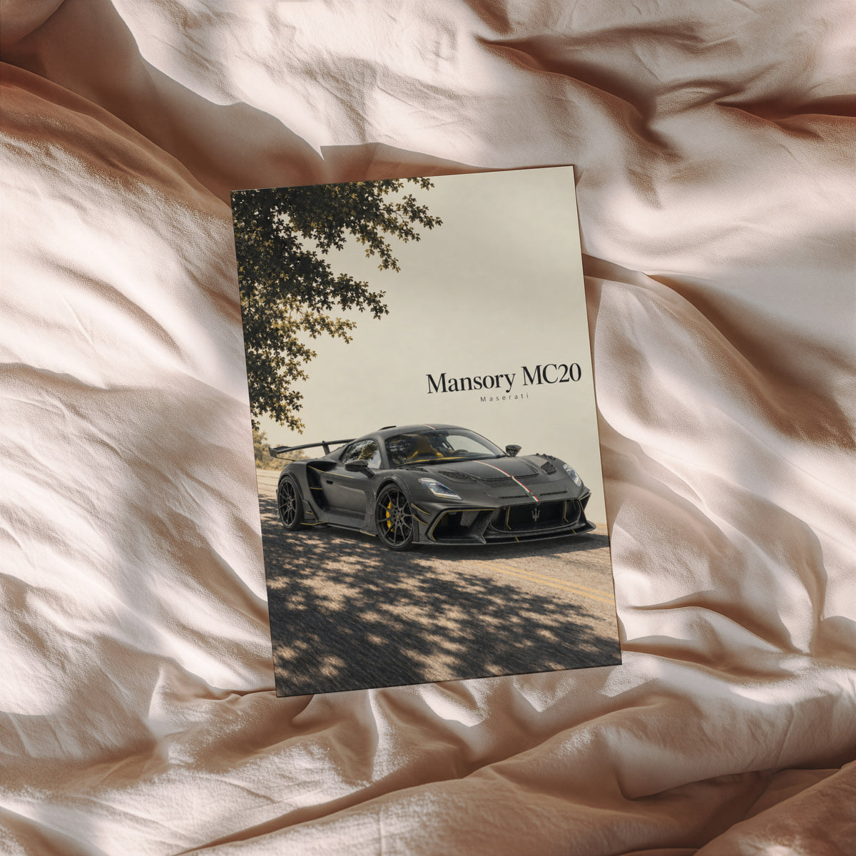 Vintage Maserati MC20 Print, Supercar Wall Art