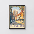 Vintage York Minster Poster, England Wall Art, Print