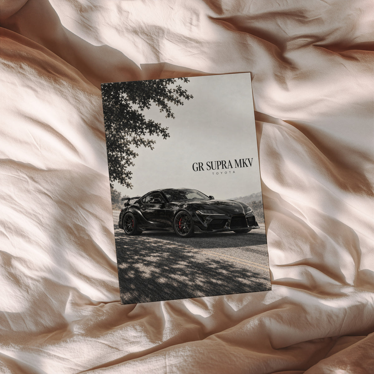 Vintage Toyota Supra Print, Car Wall Art