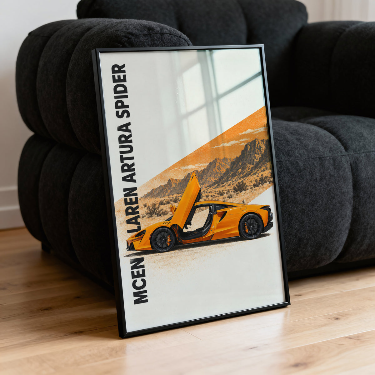 Vintage McLaren Artura Spider Print, Car Wall Art