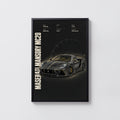 Vintage Maserati MC20 Print, Supercar Wall Art