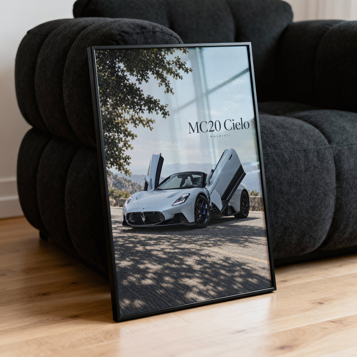 Vintage Maserati MC20 Cielo Print, Supercar Wall Art