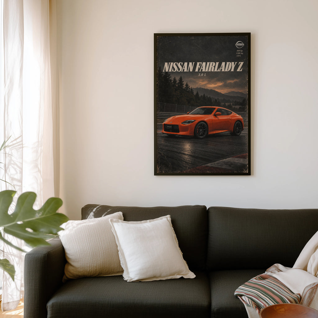 Vintage Nissan Fairlady Z Print, Car Wall Art