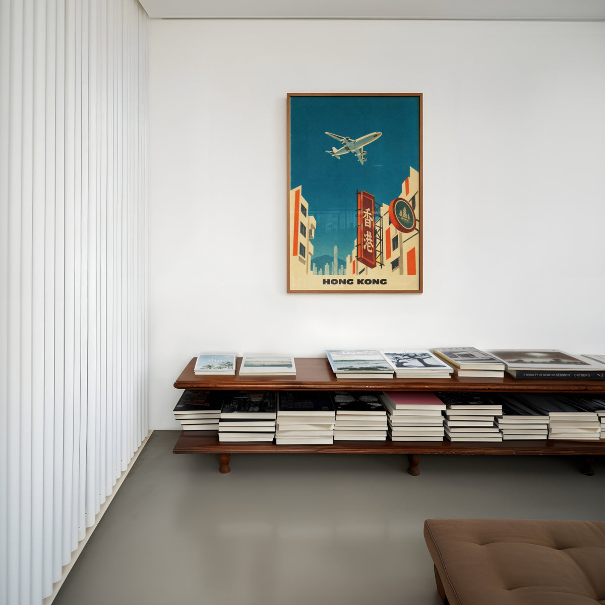 Vintage Hong Kong Poster, Retro Travel Wall Art, Print