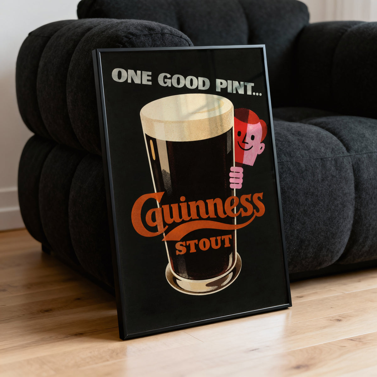 Vintage Guinness Stout Print, Beer Poster, Pub Wall Art