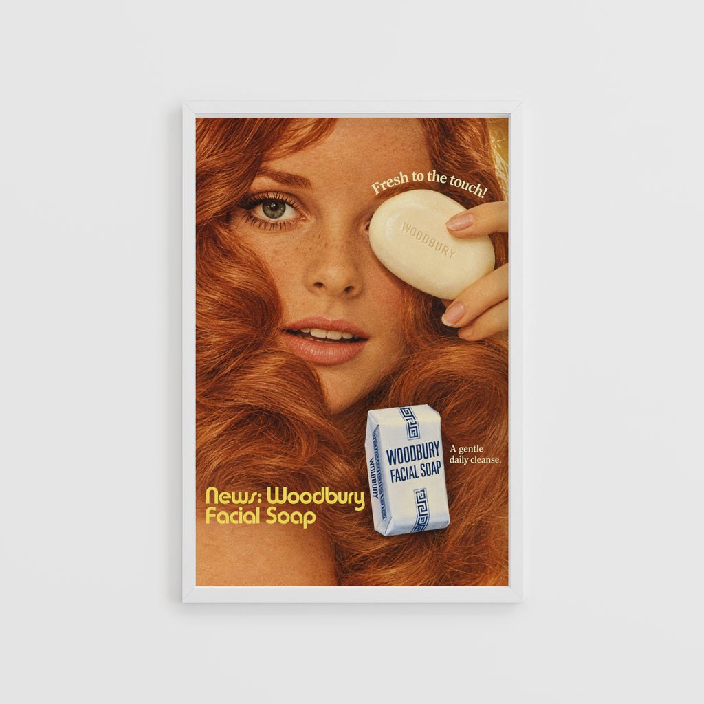 Vintage Woodbury Soap Poster, Retro Advert Wall Art, Print
