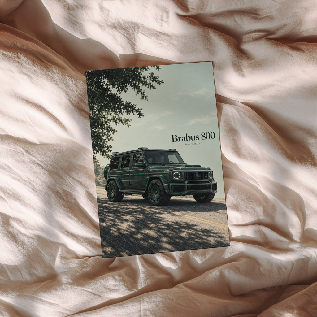 Vintage Mercedes Brabus 800 Print, SUV Wall Art