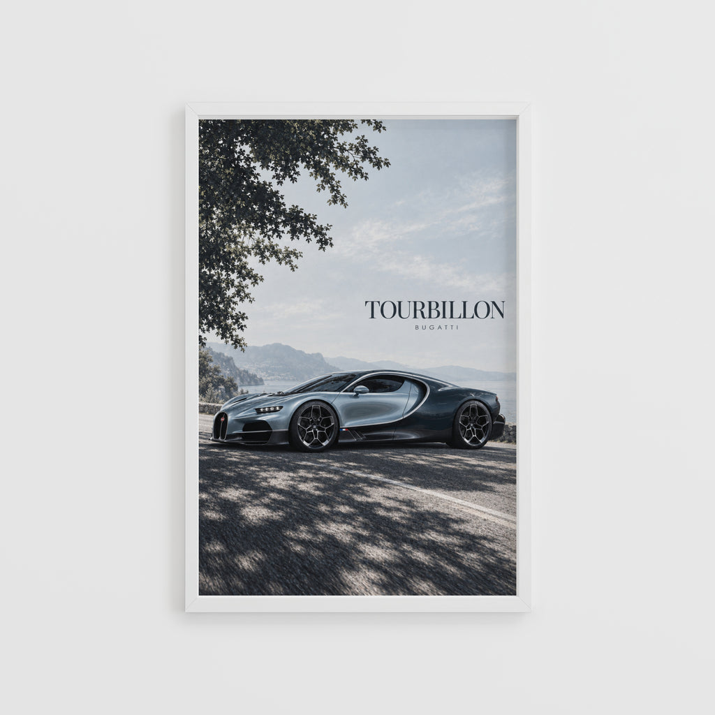 Vintage Bugatti Tourbillon Print, Car Wall Art