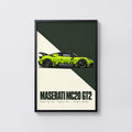 Vintage Maserati MC20 GT2 Print, Car Wall Art
