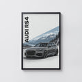 Vintage Audi RS4 Avant Print, Car Wall Art
