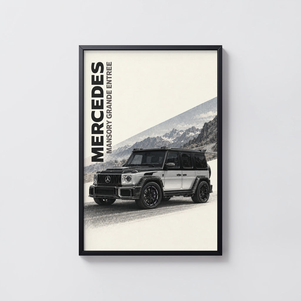 Vintage Mercedes G Wagon Print, Car Wall Art