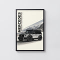 Vintage Mercedes G Wagon Print, Car Wall Art
