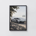 Vintage Ferrari 488 Print, Car Poster, Supercar Wall Art