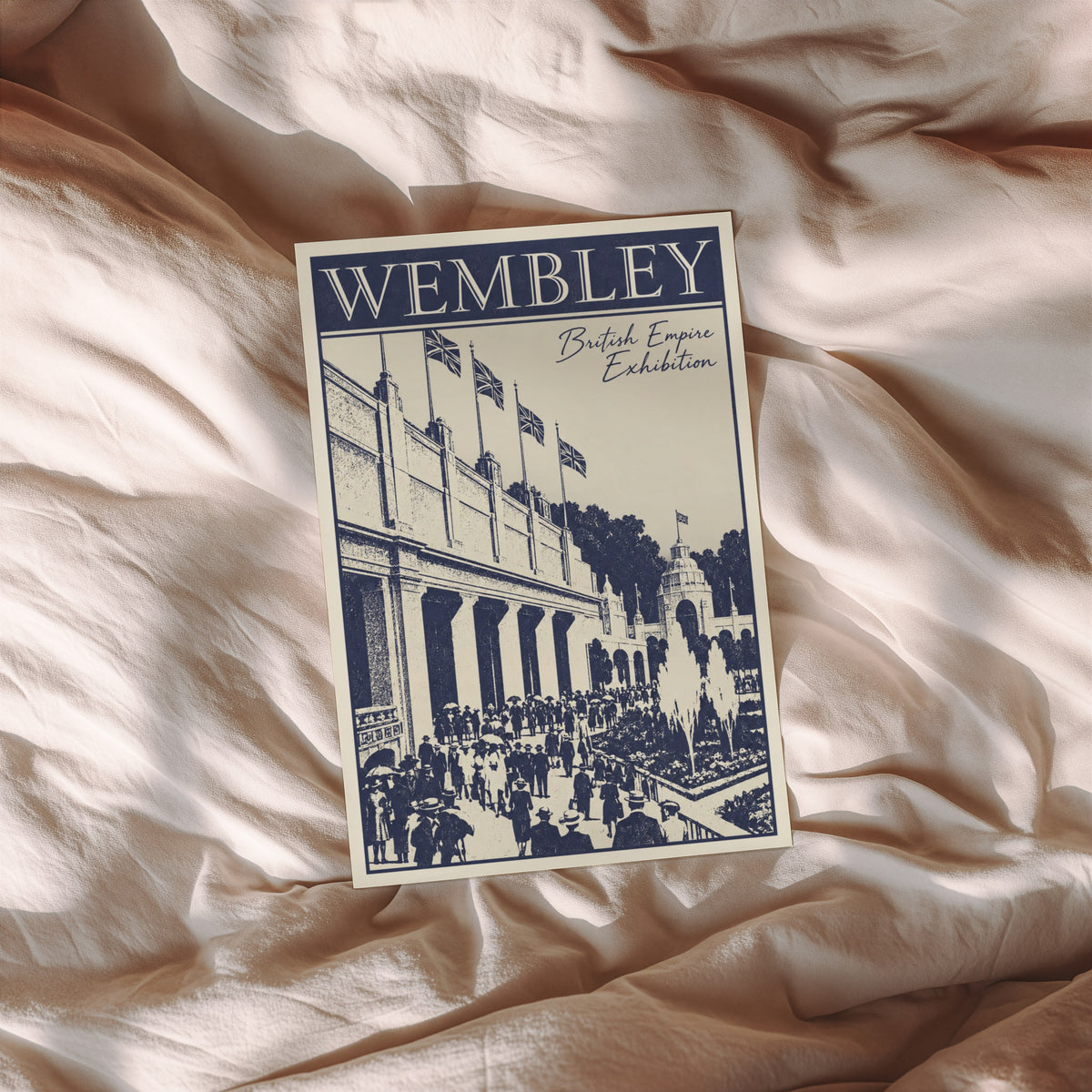 Vintage Wembley Poster, British Empire Exhibition Print