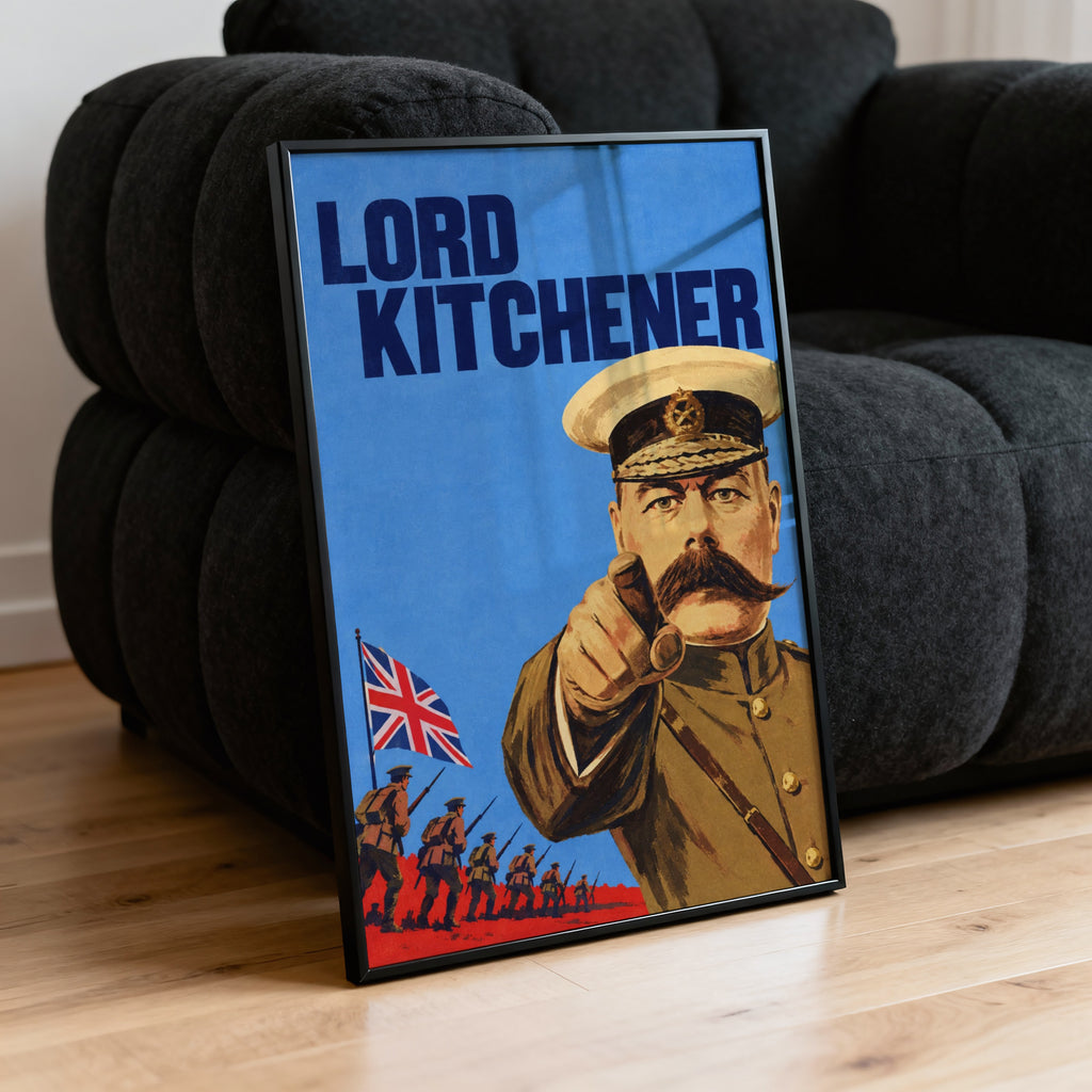 Vintage Lord Kitchener Poster, British Military Wall Art