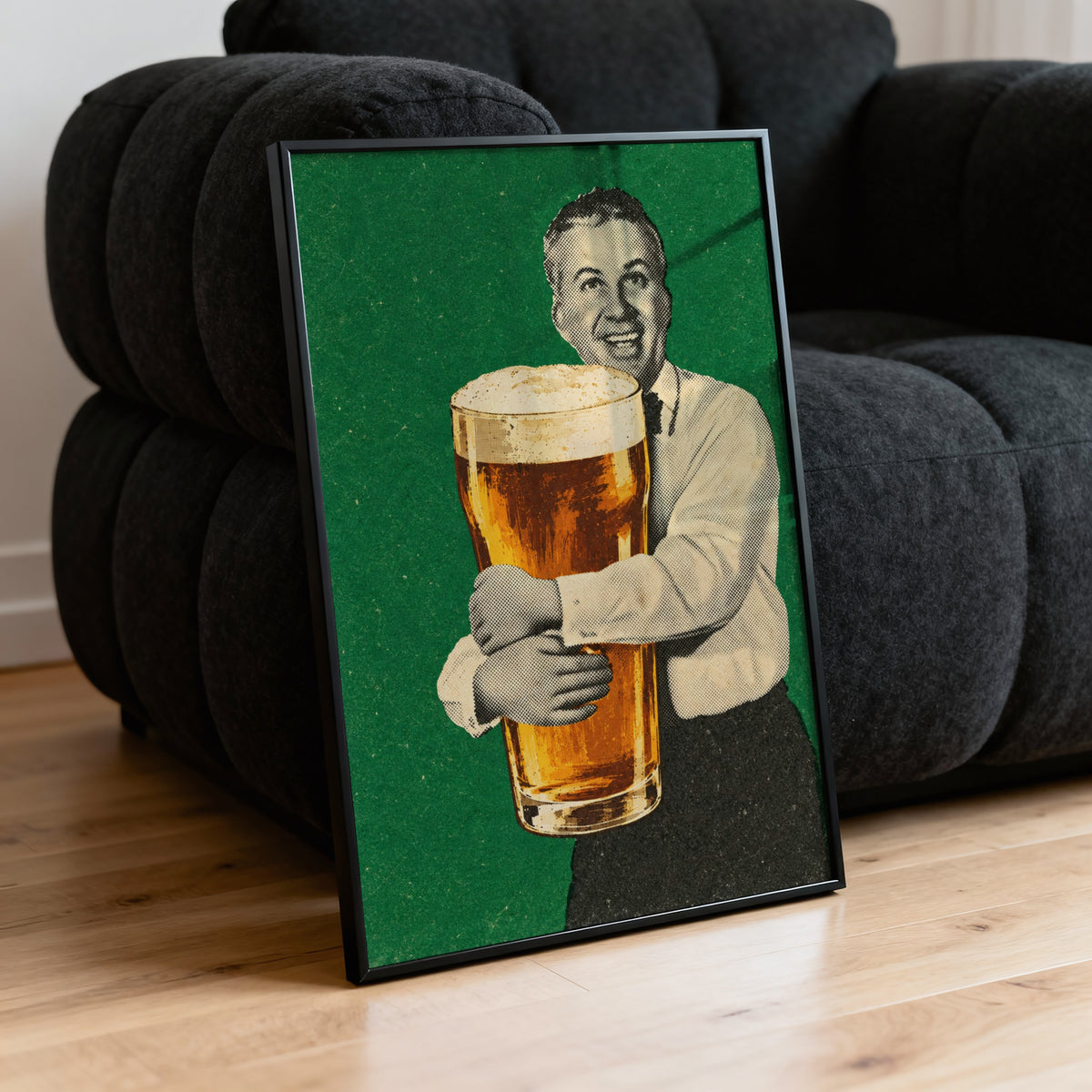 Vintage Beer Print and Poster, Retro Pub Wall Art