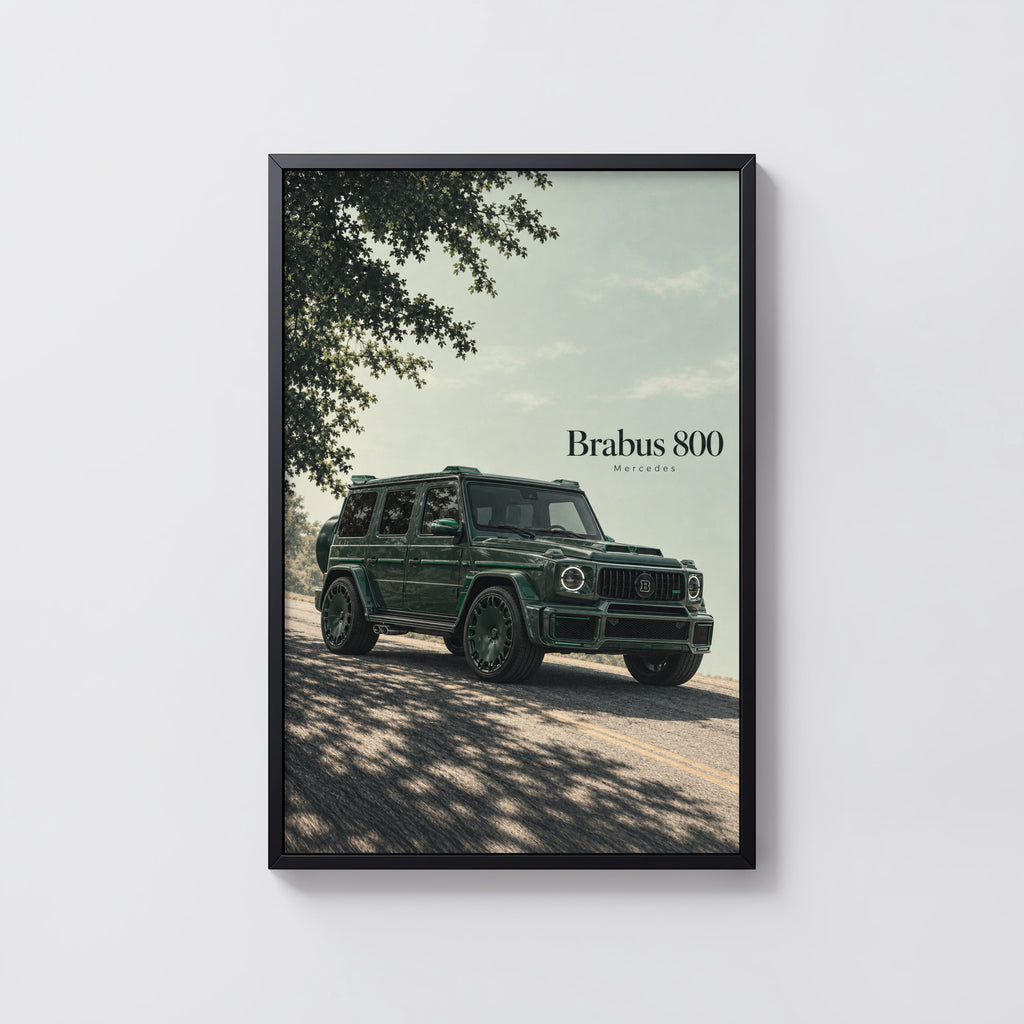 Vintage Mercedes Brabus 800 Print, SUV Wall Art