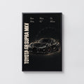 Vintage Toyota GR Supra Print, Car Wall Art