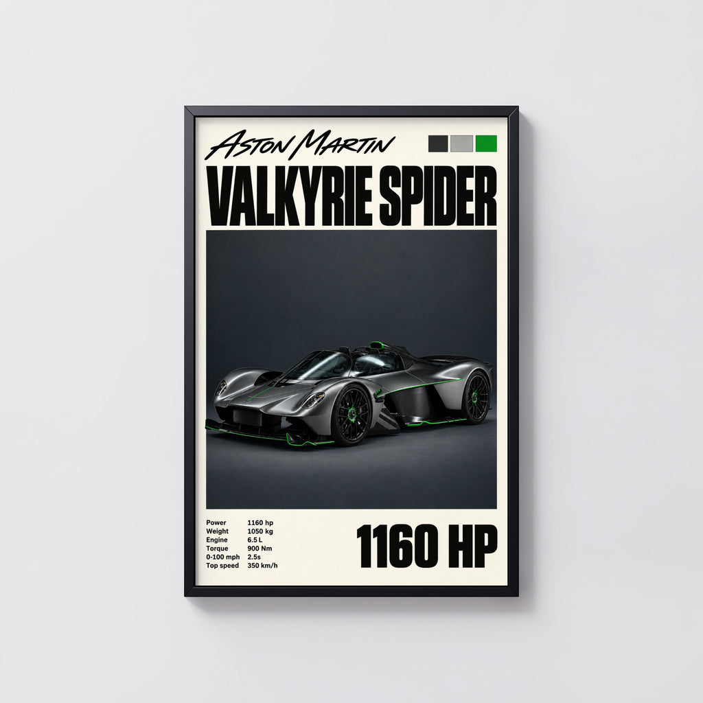 Vintage Aston Martin Valkyrie Spider Print