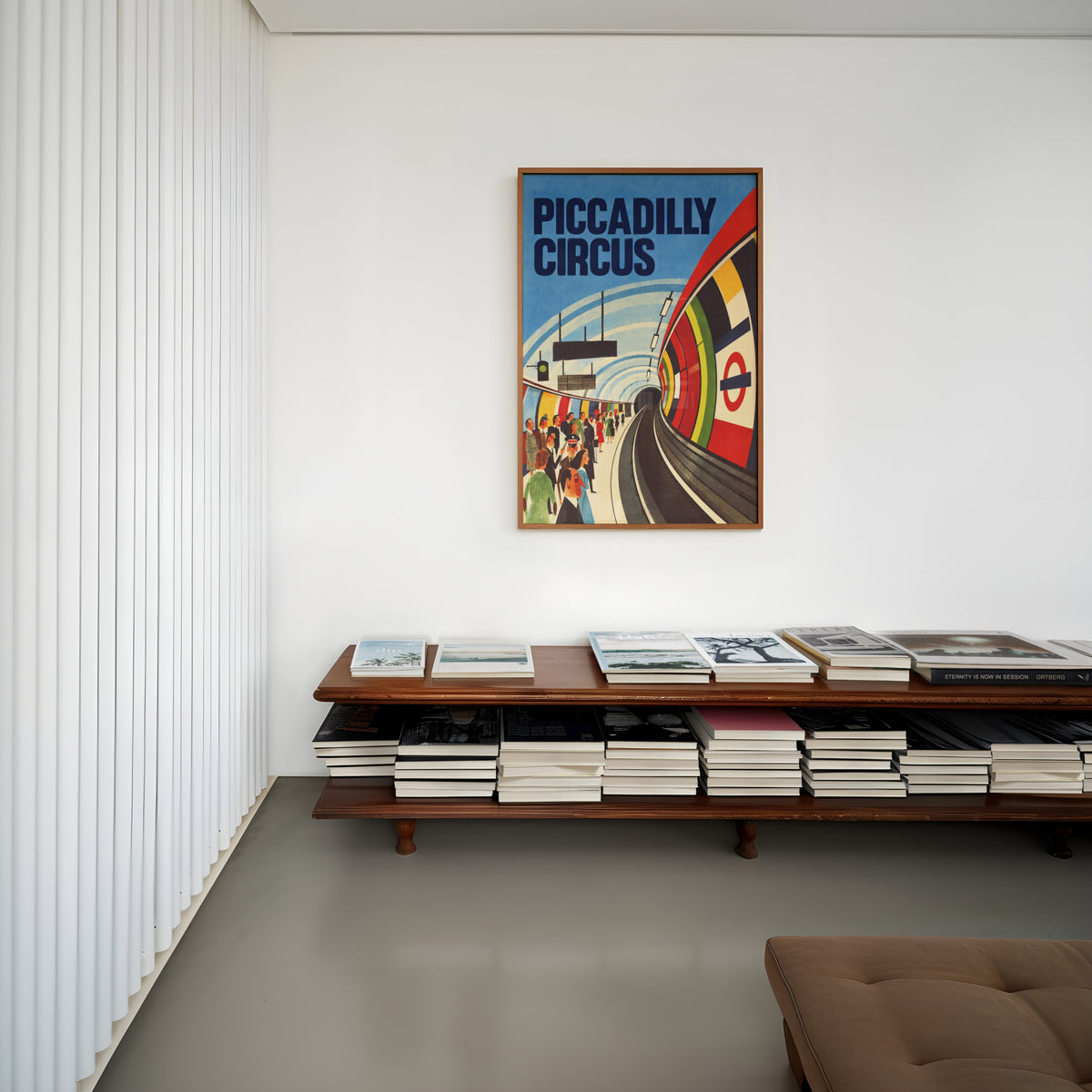 Vintage Piccadilly Circus Poster, London Underground Wall