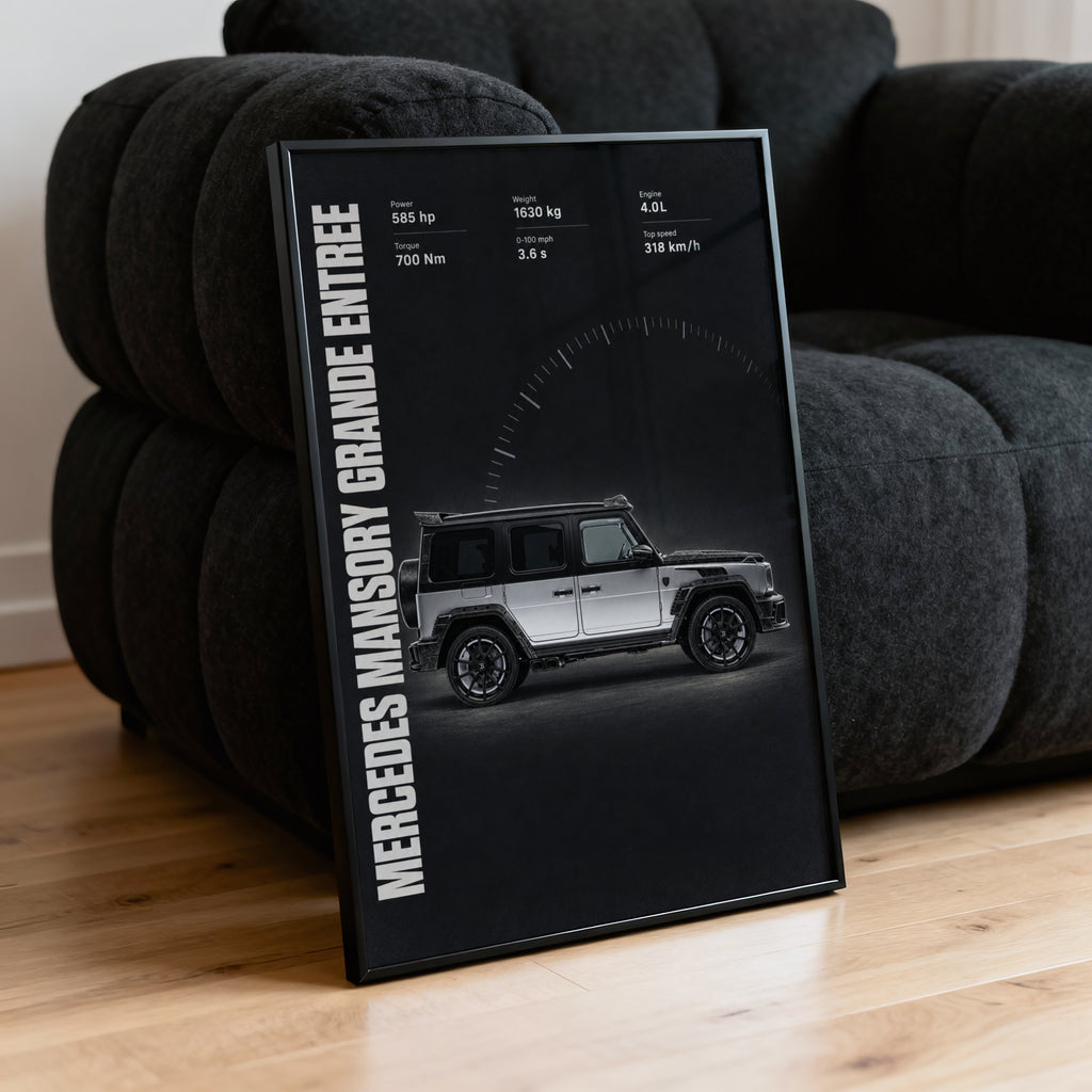 Vintage Mercedes G Class Print, Car Wall Art