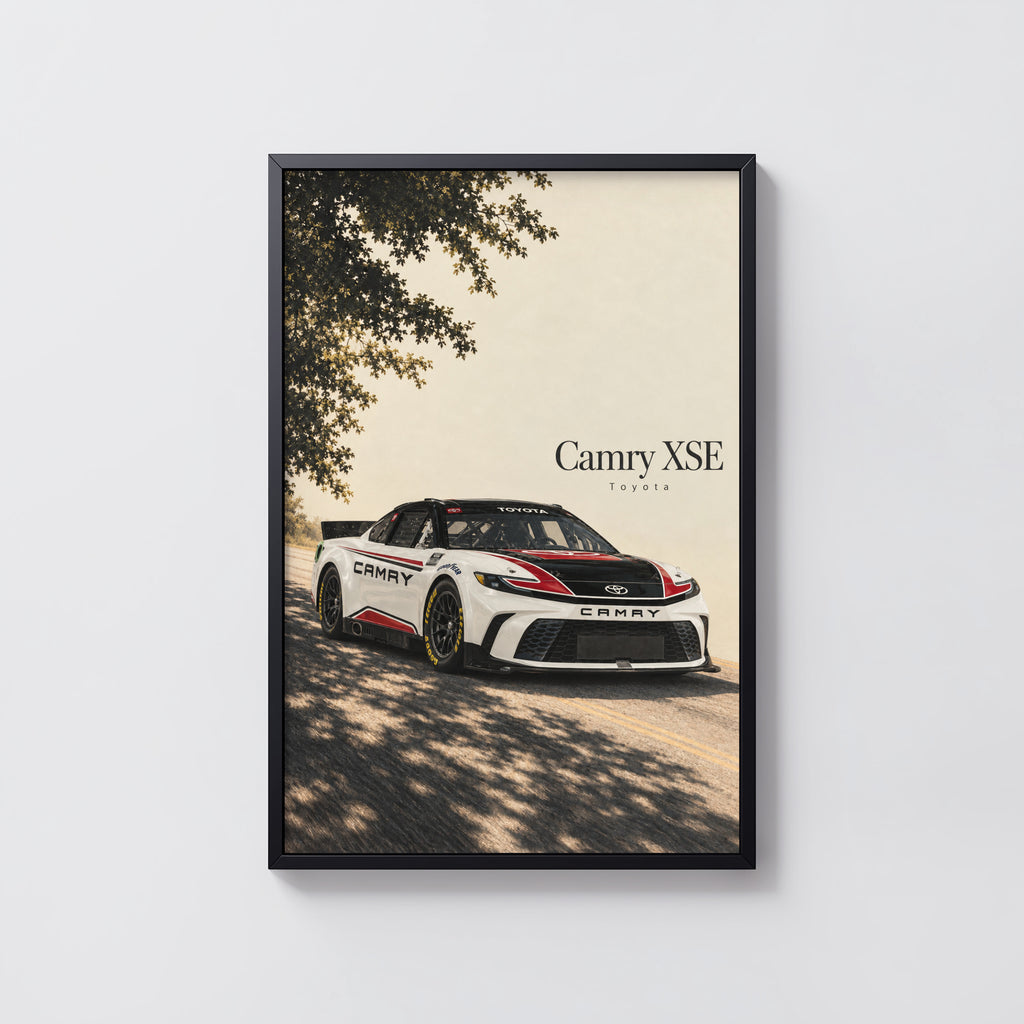 Vintage Toyota Camry XSE Print, Racing Car Art