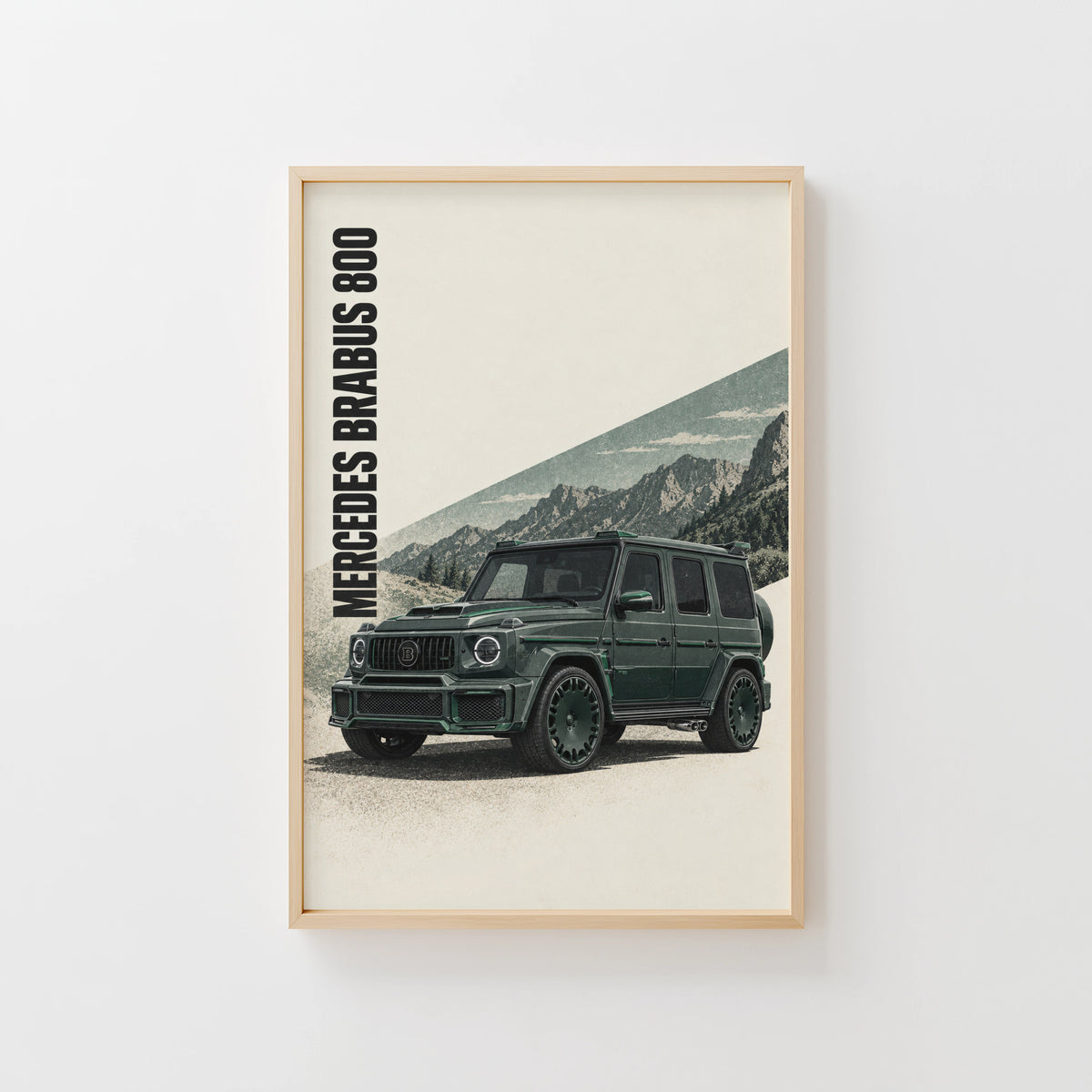 Vintage Mercedes Brabus 800 Print, G-Class SUV