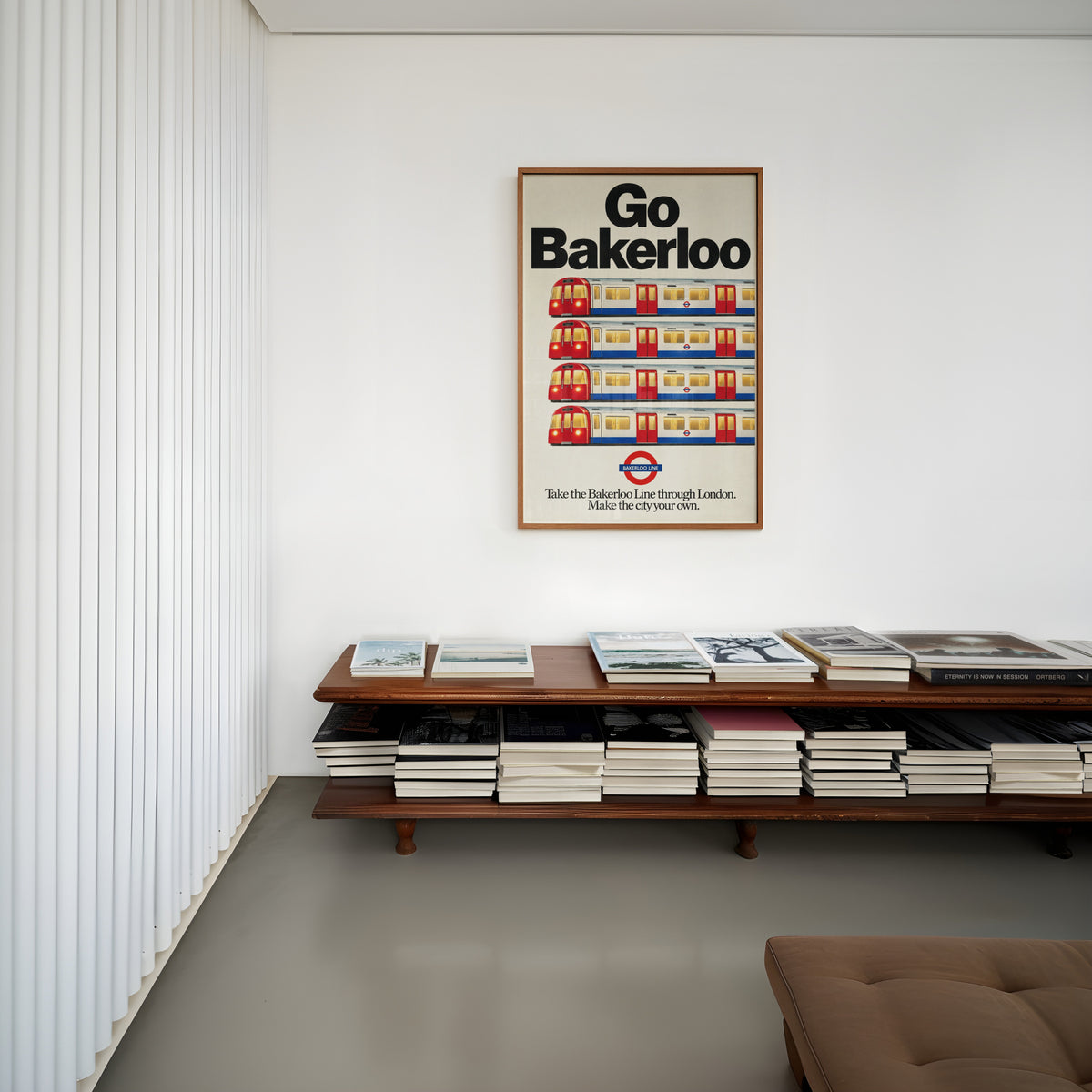 Vintage Bakerloo Line London Underground Print Poster
