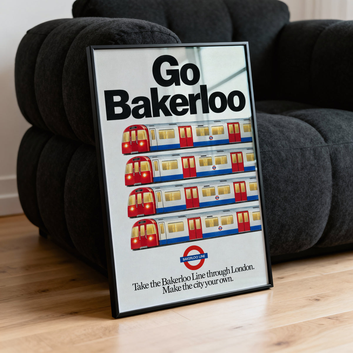Vintage Bakerloo Line London Underground Print Poster