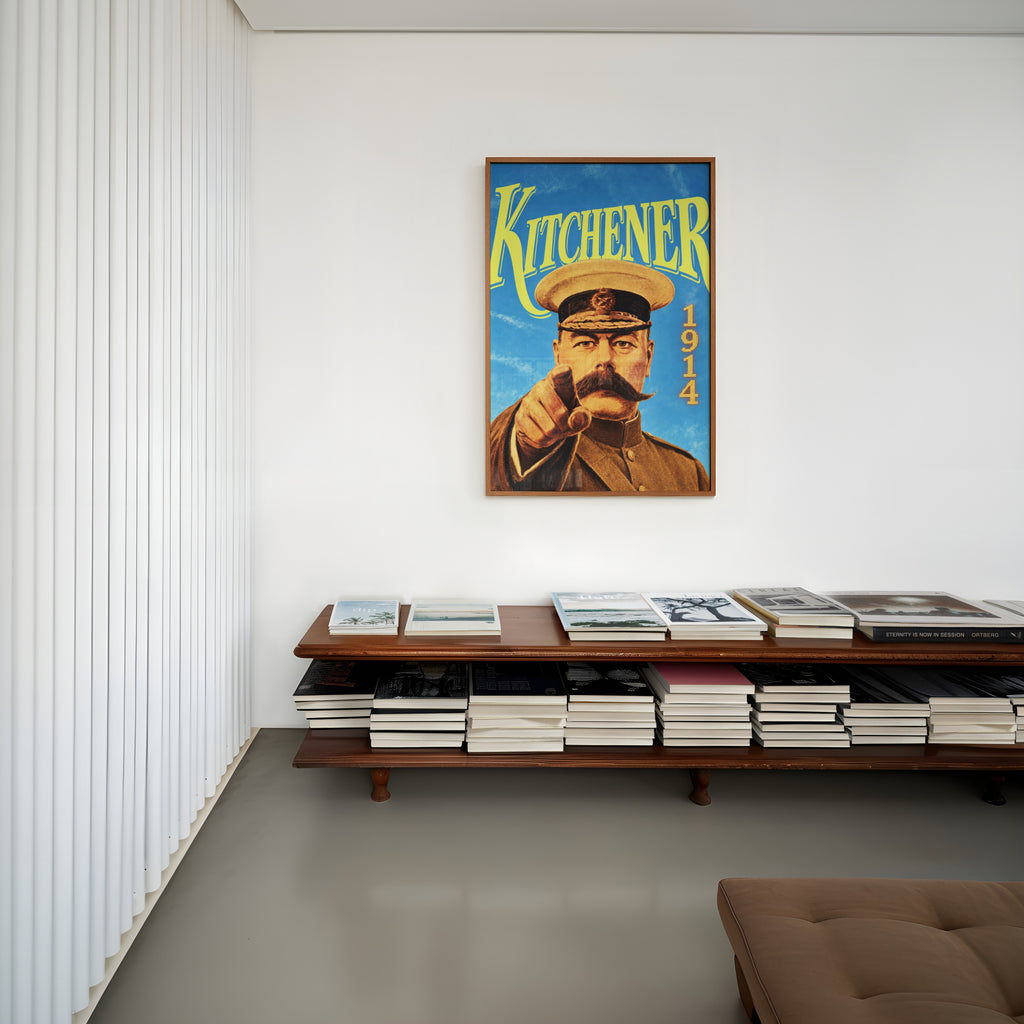 Vintage Kitchener 1914 Poster, Military Wall Art, WW1 Print