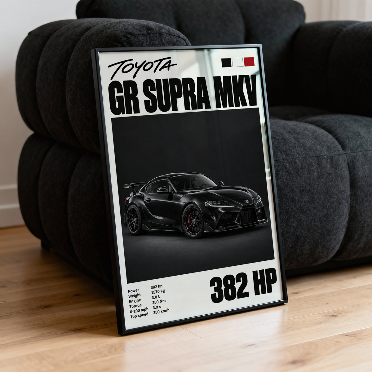 Vintage Toyota GR Supra Print, Car Wall Art