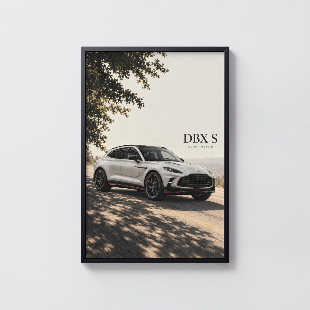 Vintage Aston Martin DBX S Print, Car Poster, Wall Art