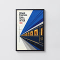 Vintage Orient Express Train Print Poster Paris Vienne