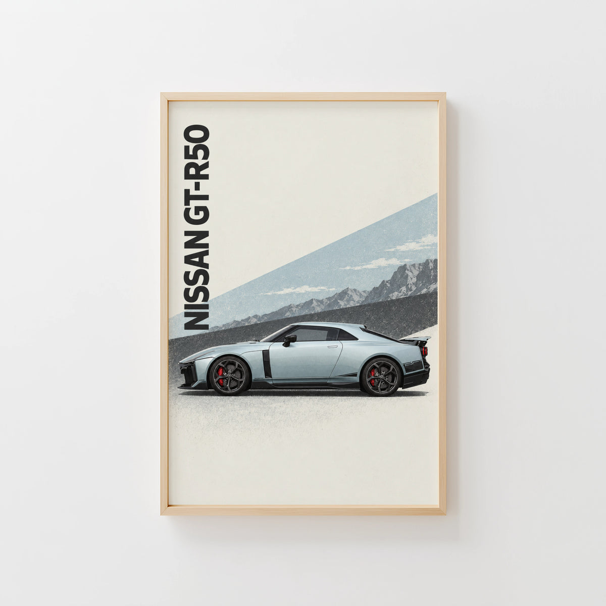 Vintage Nissan GT-R50 Print, Car Wall Art