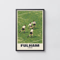 Vintage Fulham London Football Poster, Wall Art, Print