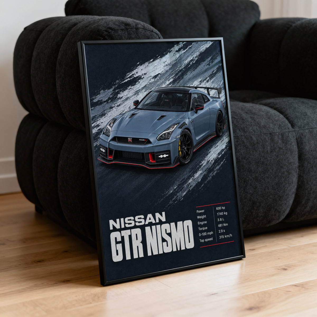 Vintage Nissan GTR NISMO Print, Car Wall Art