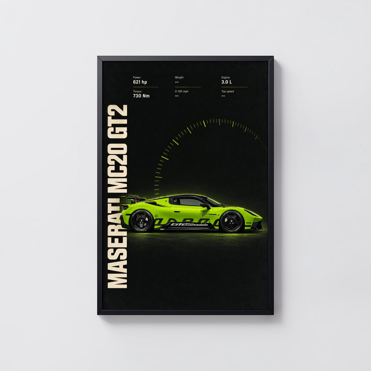 Vintage Maserati MC20 GT2 Print, Car Wall Art