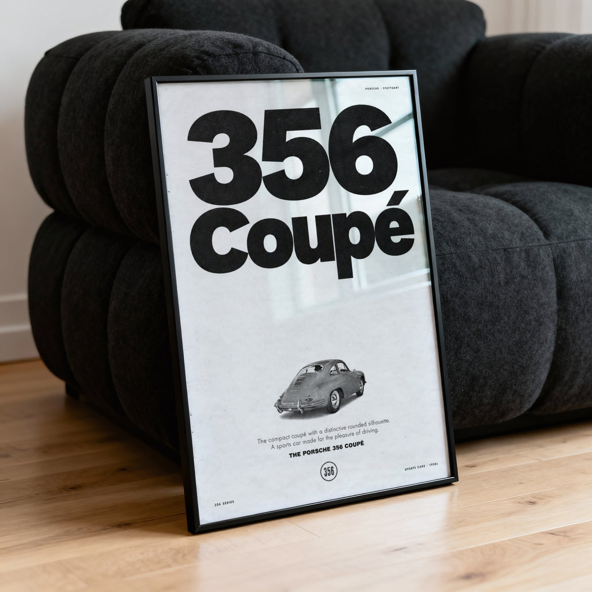 Vintage Porsche 356 Coupe Poster, Car Wall Art, Print