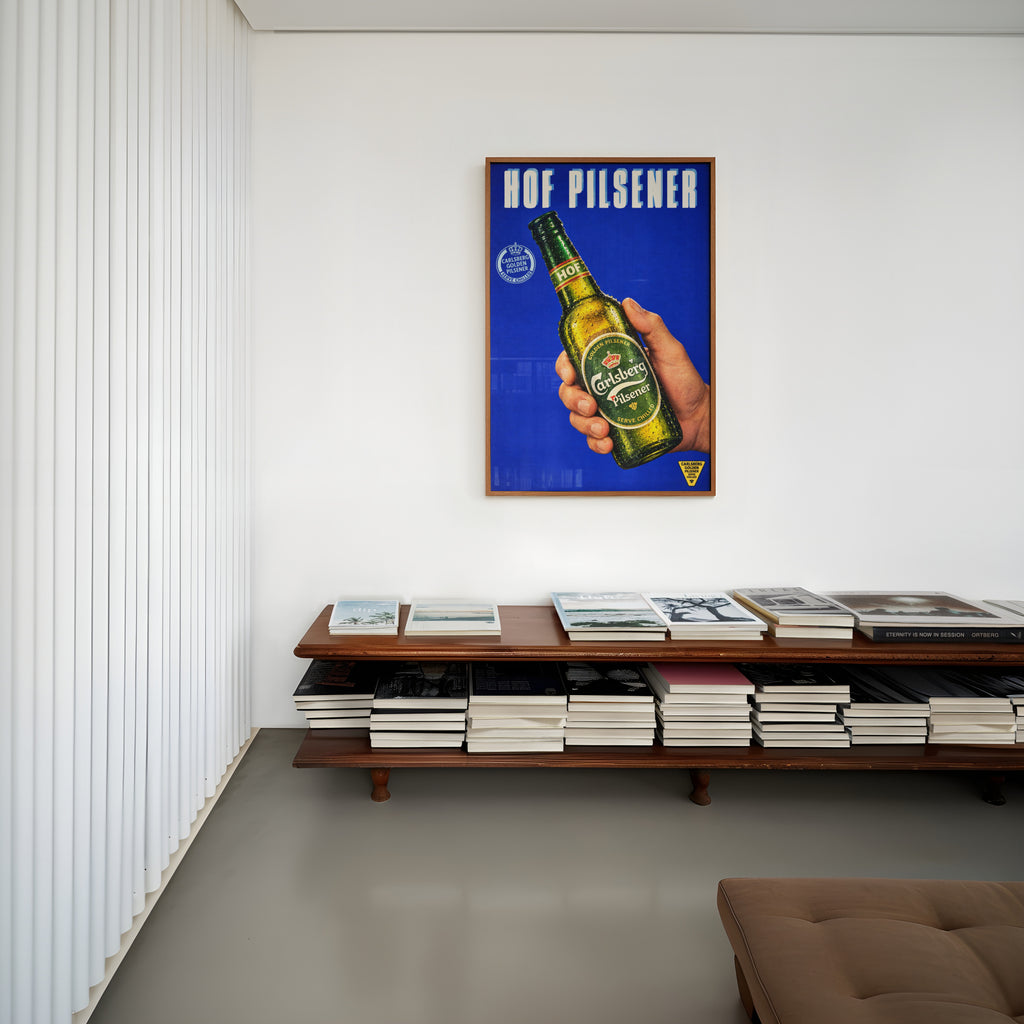 Vintage Carlsberg Hof Pilsener Beer Print and Poster