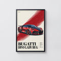 Vintage Bugatti Divo Print, Supercar Wall Art