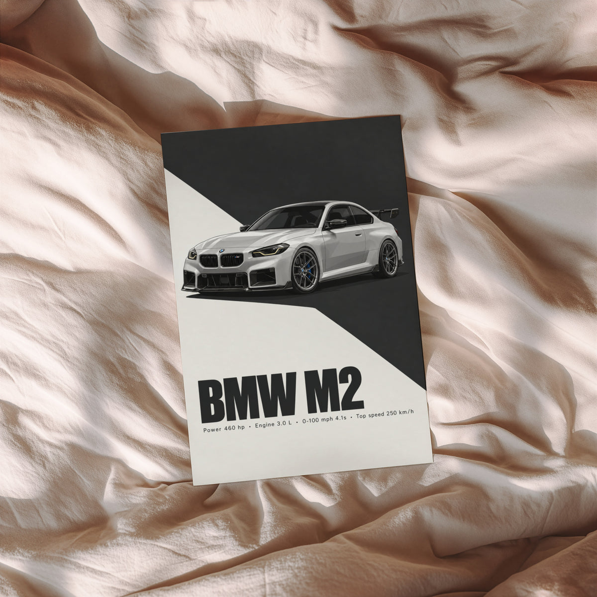 Vintage BMW M2 Print, Car Wall Art Gift
