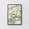Vintage Cafe Print and Poster, French Kitchen Wall Art