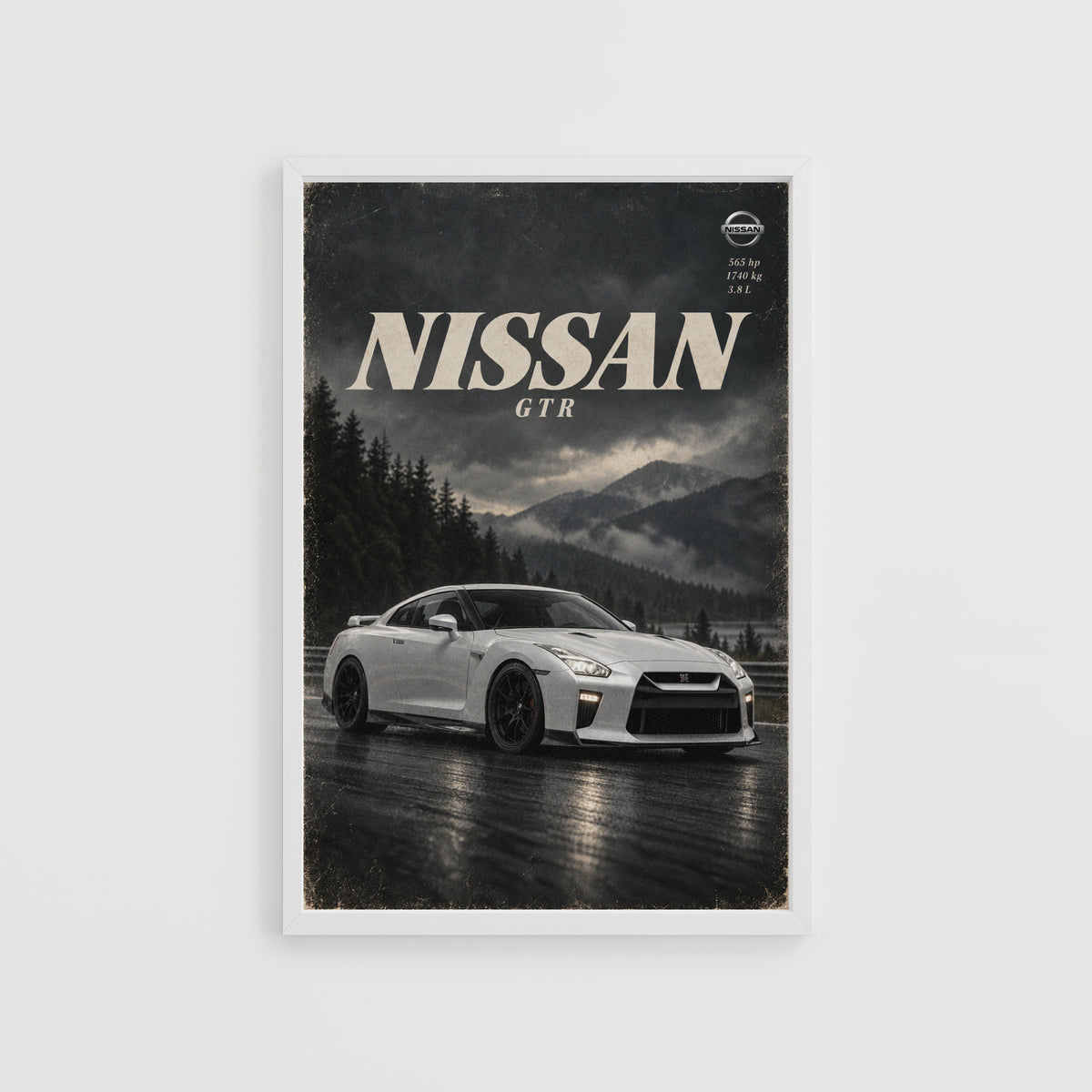 Vintage Nissan GTR Print, Car Poster, Wall Art