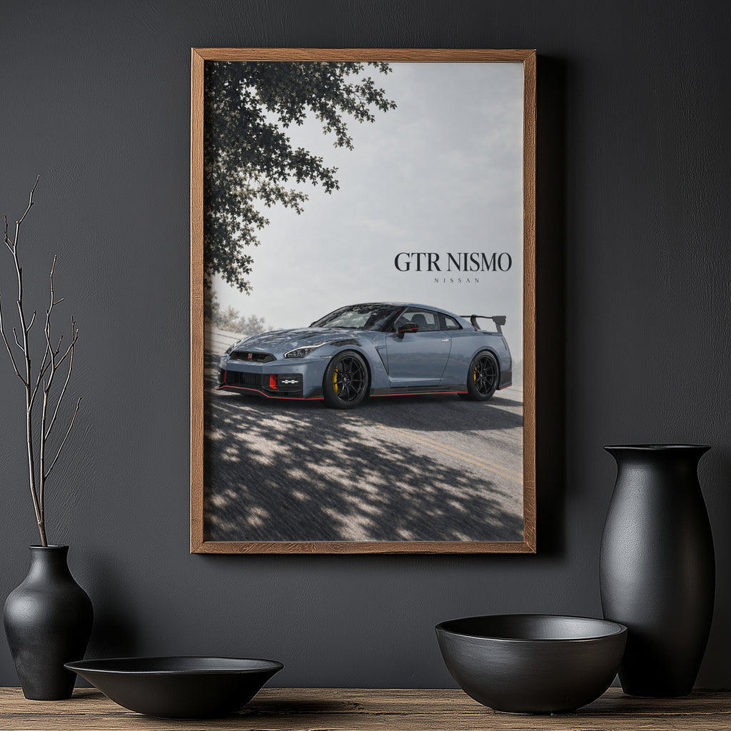 Vintage Nissan GTR NISMO Print, Car Wall Art