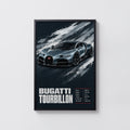 Vintage Bugatti Tourbillon Print, Supercar Wall Art