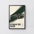 Vintage Porsche 935 Print, Racing Car Wall Art